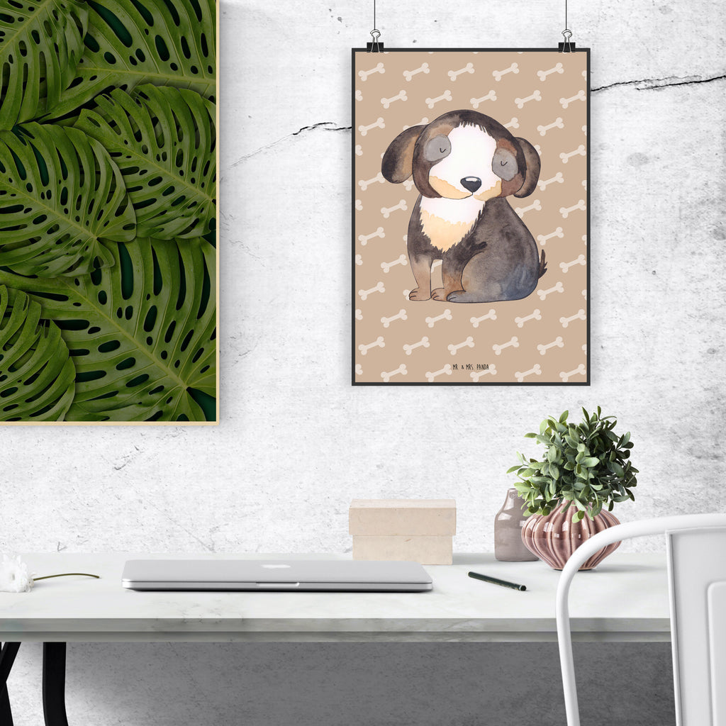 Poster Hund Entspannen Poster, Wandposter, Bild, Wanddeko, Küchenposter, Kinderposter, Wanddeko Bild, Raumdekoration, Wanddekoration, Handgemaltes Poster, Mr. & Mrs. Panda Poster, Designposter, Kunstdruck, Posterdruck, Hund, Hundemotiv, Haustier, Hunderasse, Tierliebhaber, Hundebesitzer, Sprüche, schwarzer Hund, Hundeliebe, Liebe, Hundeglück