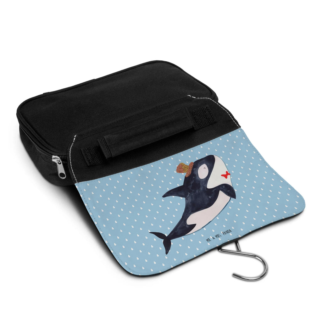 Kulturbeutel Orca Zylinder Kulturbeutel, Zum Aufhängen, Waschtasche, Kosmetiktasche, Damen, Herren, Aufbewahrungstasche, Schminktasche, Kosmetikbeutel, Organizer, Kulturtasche, Schminkutensil, Meerestiere, Meer, Urlaub, Narwal, Glitter, Konfetti, Glitzer, Geburtstag, Feier, Fete, Fest, Glückwunsch, Orca