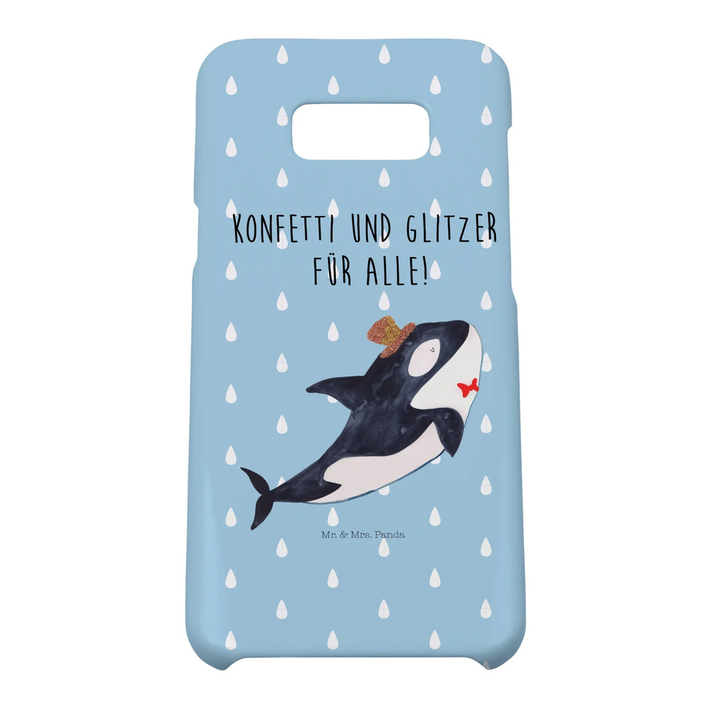 Handyhülle Orca Zylinder Handyhülle, Handycover, Cover, Handy, Hülle, Iphone 10, Iphone X, Meerestiere, Meer, Urlaub, Narwal, Glitter, Konfetti, Glitzer, Geburtstag, Feier, Fete, Fest, Glückwunsch, Orca