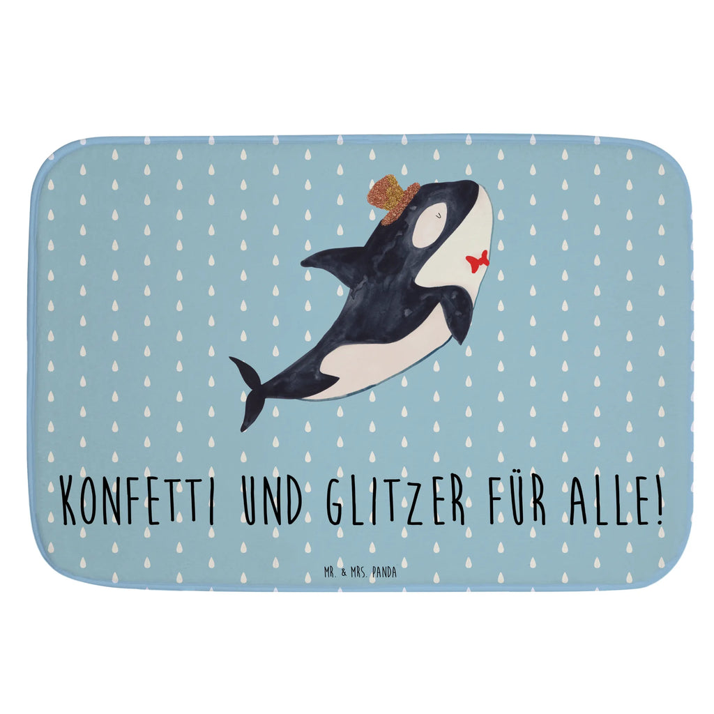 Badvorleger Orca Zylinder Badematte, Badteppich, Duschvorleger, Badezimmerteppich, Badezimmermatte, Badvorleger, Duschmatte, Duschteppich, Badteppiche, Badgarnitur, Badematten, Teppich Badezimmer, Badezimmermatten, Meerestiere, Meer, Urlaub, Narwal, Glitter, Konfetti, Glitzer, Geburtstag, Feier, Fete, Fest, Glückwunsch, Orca