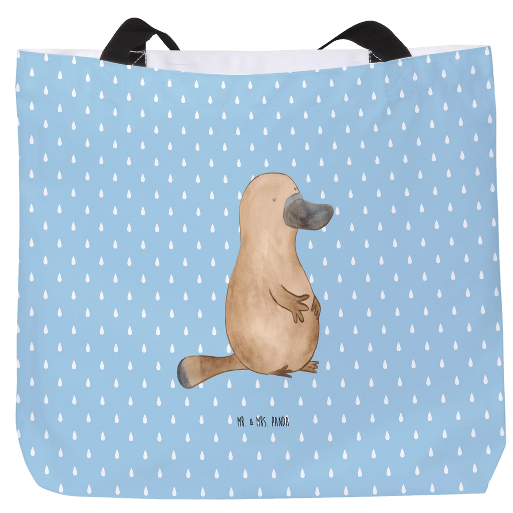 Shopper Schnabeltier Mut Beutel, Einkaufstasche, Tasche, Strandtasche, Einkaufsbeutel, Shopper, Schultasche, Freizeittasche, Tragebeutel, Schulbeutel, Alltagstasche, Meerestiere, Meer, Urlaub, Schnabeltier, Mut, mutig, Lebensweisheit, Schnabeltiere, Motivation, Training, Büro, Arbeit, Neuanfang, Neustart, Weltreise, Raodtrip