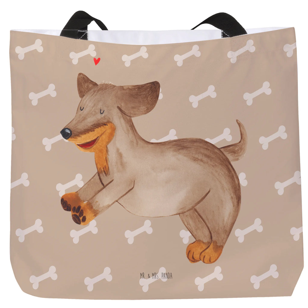 Shopper Hund Dackel Beutel, Einkaufstasche, Tasche, Strandtasche, Einkaufsbeutel, Shopper, Schultasche, Freizeittasche, Tragebeutel, Schulbeutel, Alltagstasche, Hund, Hundemotiv, Haustier, Hunderasse, Tierliebhaber, Hundebesitzer, Sprüche, Hunde, Dackel, Dachshund, happy dog