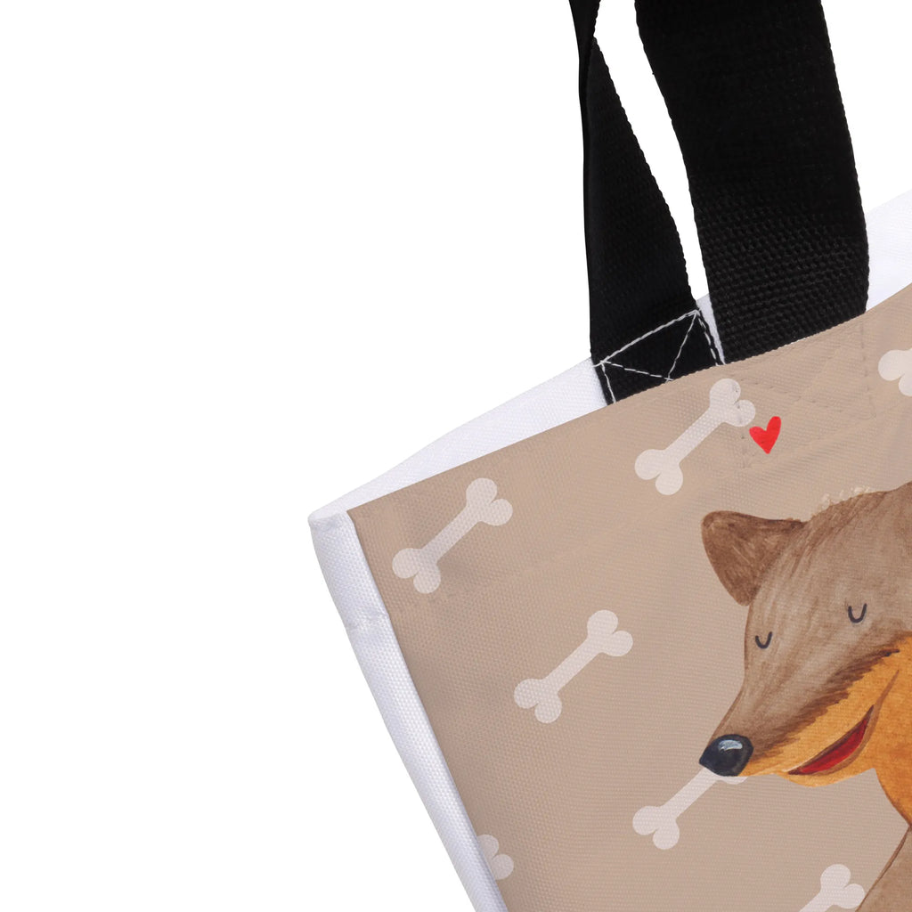 Shopper Hund Dackel Beutel, Einkaufstasche, Tasche, Strandtasche, Einkaufsbeutel, Shopper, Schultasche, Freizeittasche, Tragebeutel, Schulbeutel, Alltagstasche, Hund, Hundemotiv, Haustier, Hunderasse, Tierliebhaber, Hundebesitzer, Sprüche, Hunde, Dackel, Dachshund, happy dog