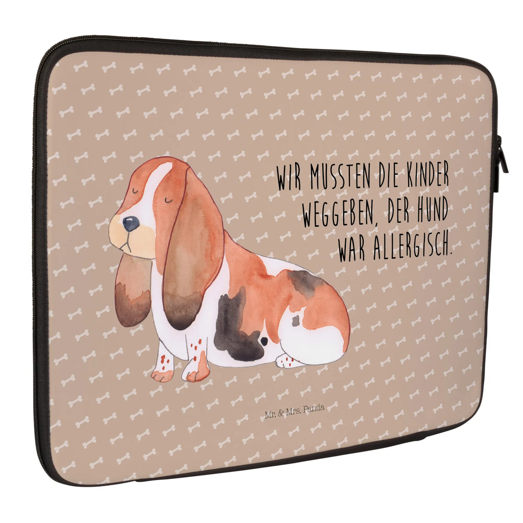 Notebook Tasche Hund Basset Hound Notebook Tasche, Laptop, Computertasche, Tasche, Notebook-Tasche, Notebook-Reisehülle, Notebook Schutz, Hund, Hundemotiv, Haustier, Hunderasse, Tierliebhaber, Hundebesitzer, Sprüche, Basset Hound, Basset, Hundeliebe, kinderlos