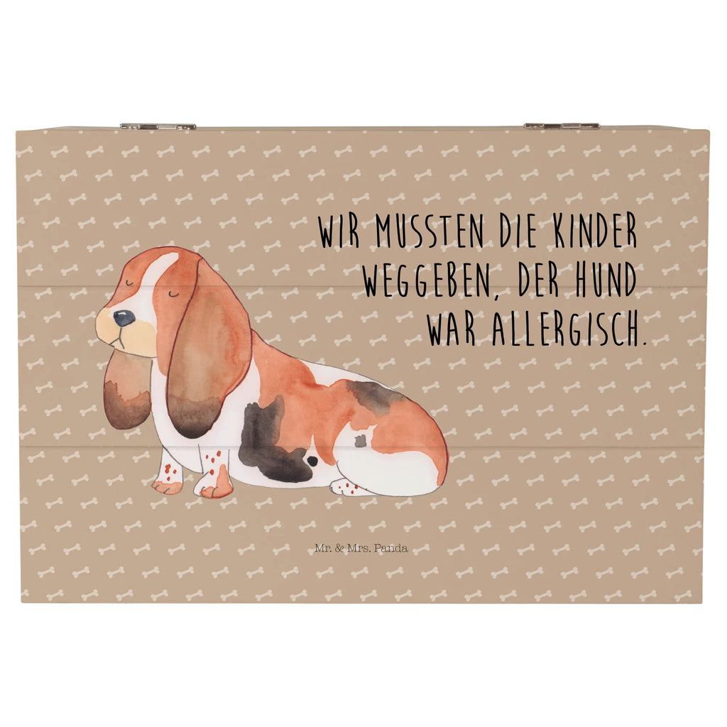 Holzkiste Hund Basset Hound Holzkiste, Kiste, Schatzkiste, Truhe, Schatulle, XXL, Erinnerungsbox, Erinnerungskiste, Dekokiste, Aufbewahrungsbox, Geschenkbox, Geschenkdose, Hund, Hundemotiv, Haustier, Hunderasse, Tierliebhaber, Hundebesitzer, Sprüche, Basset Hound, Basset, Hundeliebe, kinderlos