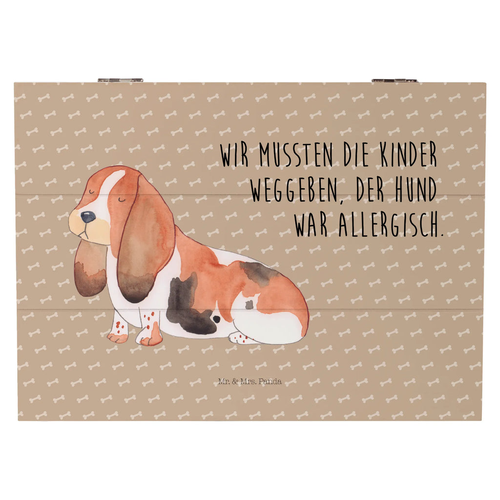 Holzkiste Hund Basset Hound Holzkiste, Kiste, Schatzkiste, Truhe, Schatulle, XXL, Erinnerungsbox, Erinnerungskiste, Dekokiste, Aufbewahrungsbox, Geschenkbox, Geschenkdose, Hund, Hundemotiv, Haustier, Hunderasse, Tierliebhaber, Hundebesitzer, Sprüche, Basset Hound, Basset, Hundeliebe, kinderlos