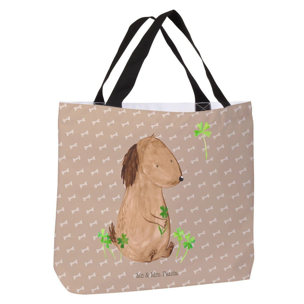 Shopper Hund Kleeblatt Beutel, Einkaufstasche, Tasche, Strandtasche, Einkaufsbeutel, Shopper, Schultasche, Freizeittasche, Tragebeutel, Schulbeutel, Alltagstasche, Hund, Hundemotiv, Haustier, Hunderasse, Tierliebhaber, Hundebesitzer, Sprüche, Kleeblatt, Glück, Tagträume, Motivation, Neuanfang, Geschenk, Glücksbringer, Selbstliebe, Achtsamkeit