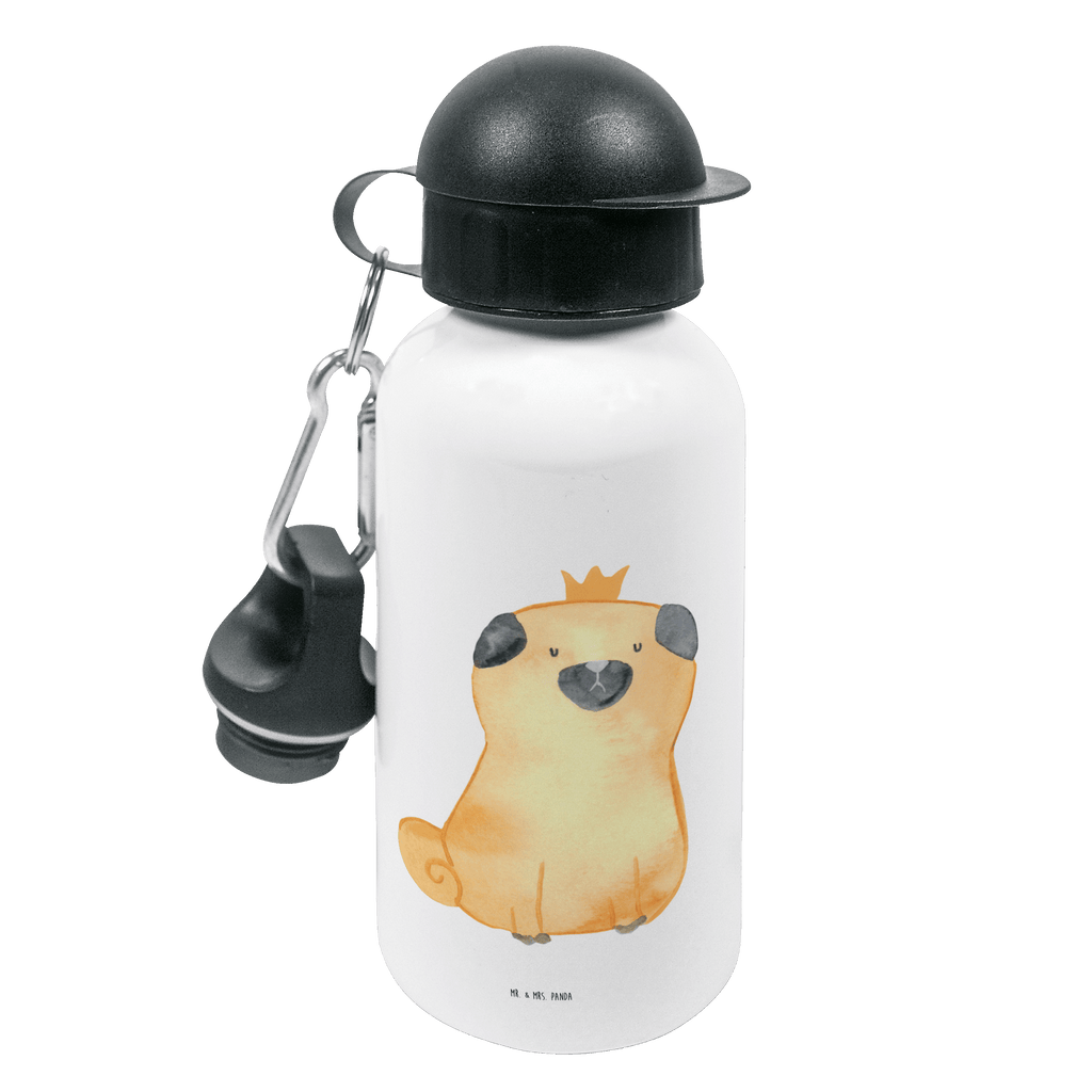 Kindertrinkflasche Mops Krone Kindertrinkflasche, Kinder Trinkflasche, Trinkflasche, Flasche, Kinderflasche, Kinder, Kids, Kindergarten Flasche, Grundschule, Jungs, Mädchen, Hund, Hundemotiv, Haustier, Hunderasse, Tierliebhaber, Hundebesitzer, Sprüche, Mops, allergisch, kinderlos, Hausregel, Hundebesitzer. Spruch, lustig