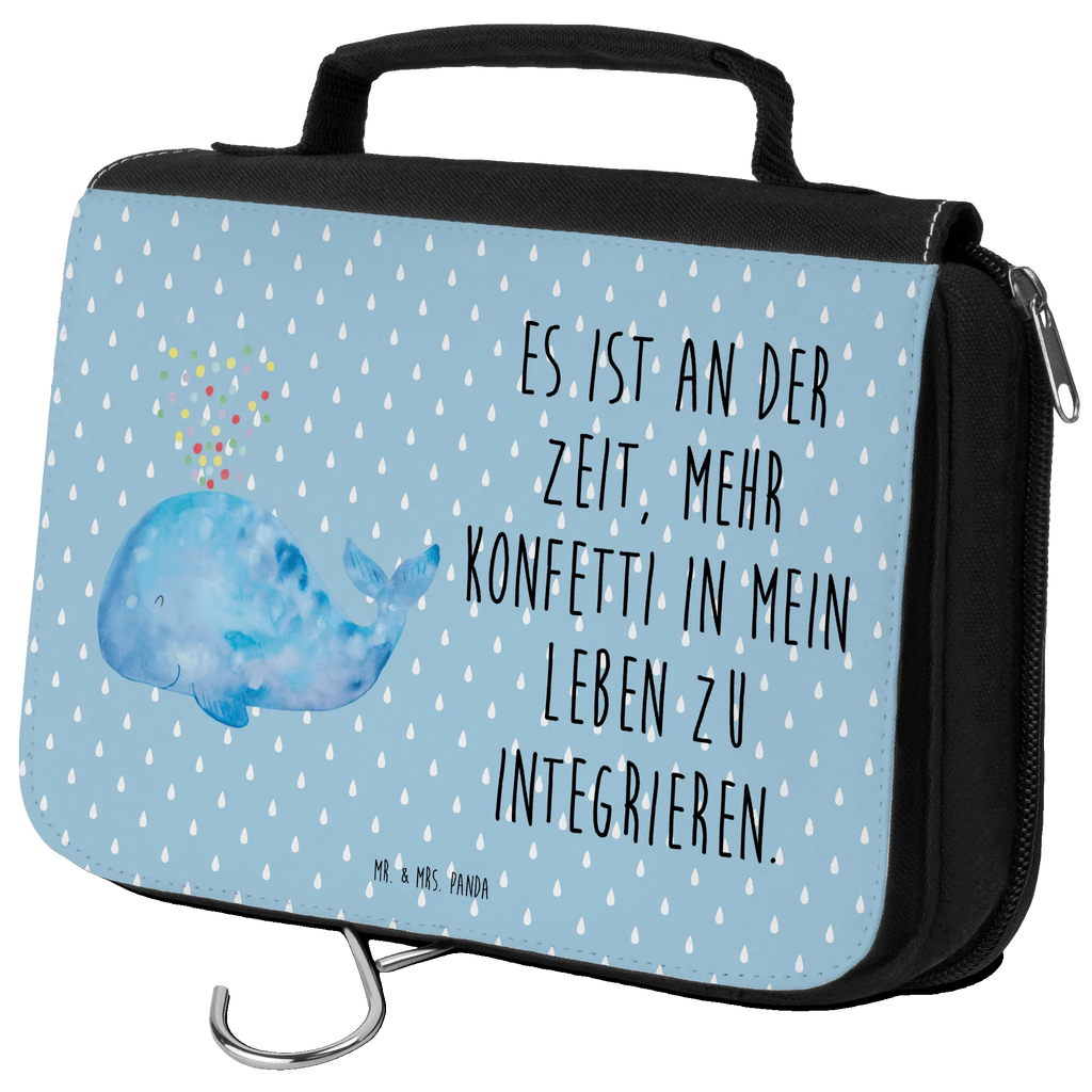 Kulturbeutel Wal Konfetti Kulturbeutel, Zum Aufhängen, Waschtasche, Kosmetiktasche, Damen, Herren, Aufbewahrungstasche, Schminktasche, Kosmetikbeutel, Organizer, Kulturtasche, Schminkutensil, Meerestiere, Meer, Urlaub, Wal, Konfetti, Wale, Motivation, Neuanfang, Trennung, Diät, Abnehmen, Neustart, Lebensabschnitt, Geburtstag