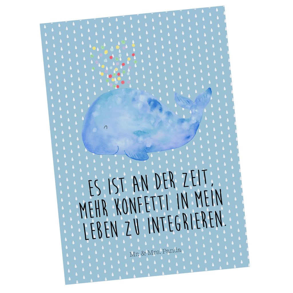 Postkarte Wal Konfetti Postkarte, Karte, Geschenkkarte, Grußkarte, Einladung, Ansichtskarte, Geburtstagskarte, Einladungskarte, Dankeskarte, Ansichtskarten, Einladung Geburtstag, Einladungskarten Geburtstag, Meerestiere, Meer, Urlaub, Wal, Konfetti, Wale, Motivation, Neuanfang, Trennung, Diät, Abnehmen, Neustart, Lebensabschnitt, Geburtstag