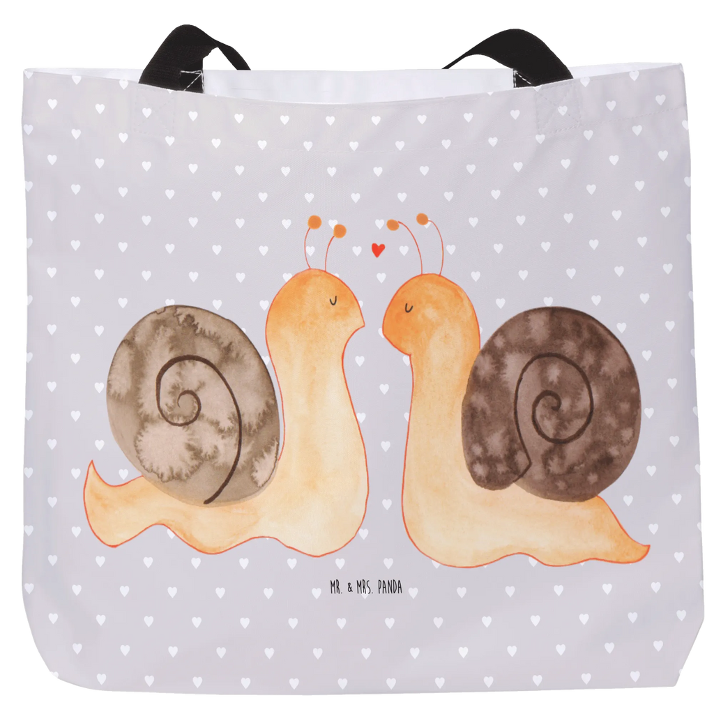 Shopper Schnecken Liebe Beutel, Einkaufstasche, Tasche, Strandtasche, Einkaufsbeutel, Shopper, Schultasche, Freizeittasche, Tragebeutel, Schulbeutel, Alltagstasche, Liebe, Partner, Freund, Freundin, Ehemann, Ehefrau, Heiraten, Verlobung, Heiratsantrag, Liebesgeschenk, Jahrestag, Hocheitstag