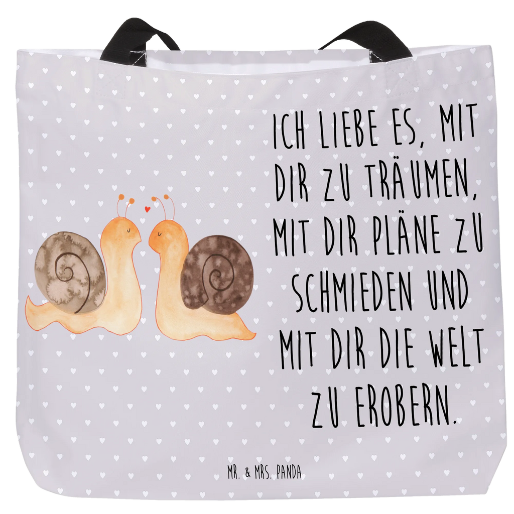 Shopper Schnecken Liebe Beutel, Einkaufstasche, Tasche, Strandtasche, Einkaufsbeutel, Shopper, Schultasche, Freizeittasche, Tragebeutel, Schulbeutel, Alltagstasche, Liebe, Partner, Freund, Freundin, Ehemann, Ehefrau, Heiraten, Verlobung, Heiratsantrag, Liebesgeschenk, Jahrestag, Hocheitstag