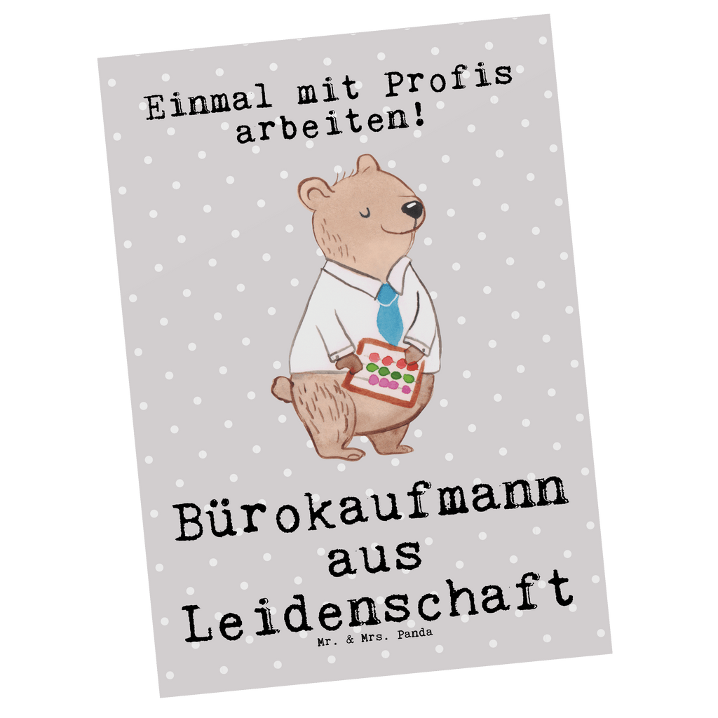 Postkarte Bürokaufmann aus Leidenschaft Postkarte, Karte, Geschenkkarte, Grußkarte, Einladung, Ansichtskarte, Geburtstagskarte, Einladungskarte, Dankeskarte, Ansichtskarten, Einladung Geburtstag, Einladungskarten Geburtstag, Beruf, Ausbildung, Jubiläum, Abschied, Rente, Kollege, Kollegin, Geschenk, Schenken, Arbeitskollege, Mitarbeiter, Firma, Danke, Dankeschön, Bürokaufmann, Kaufmann für Büromanagement