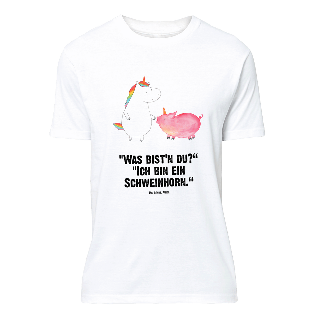 T-Shirt Standard Einhorn + Schweinhorn T-Shirt, Shirt, Tshirt, Lustiges T-Shirt, T-Shirt mit Spruch, Party, Junggesellenabschied, Jubiläum, Geburstag, Herrn, Damen, Männer, Frauen, Schlafshirt, Nachthemd, Sprüche, Einhorn, Einhörner, Einhorn Deko, Pegasus, Unicorn, Freundschaft, Schweinhorn, Schwein, Freundin, Schweinchen