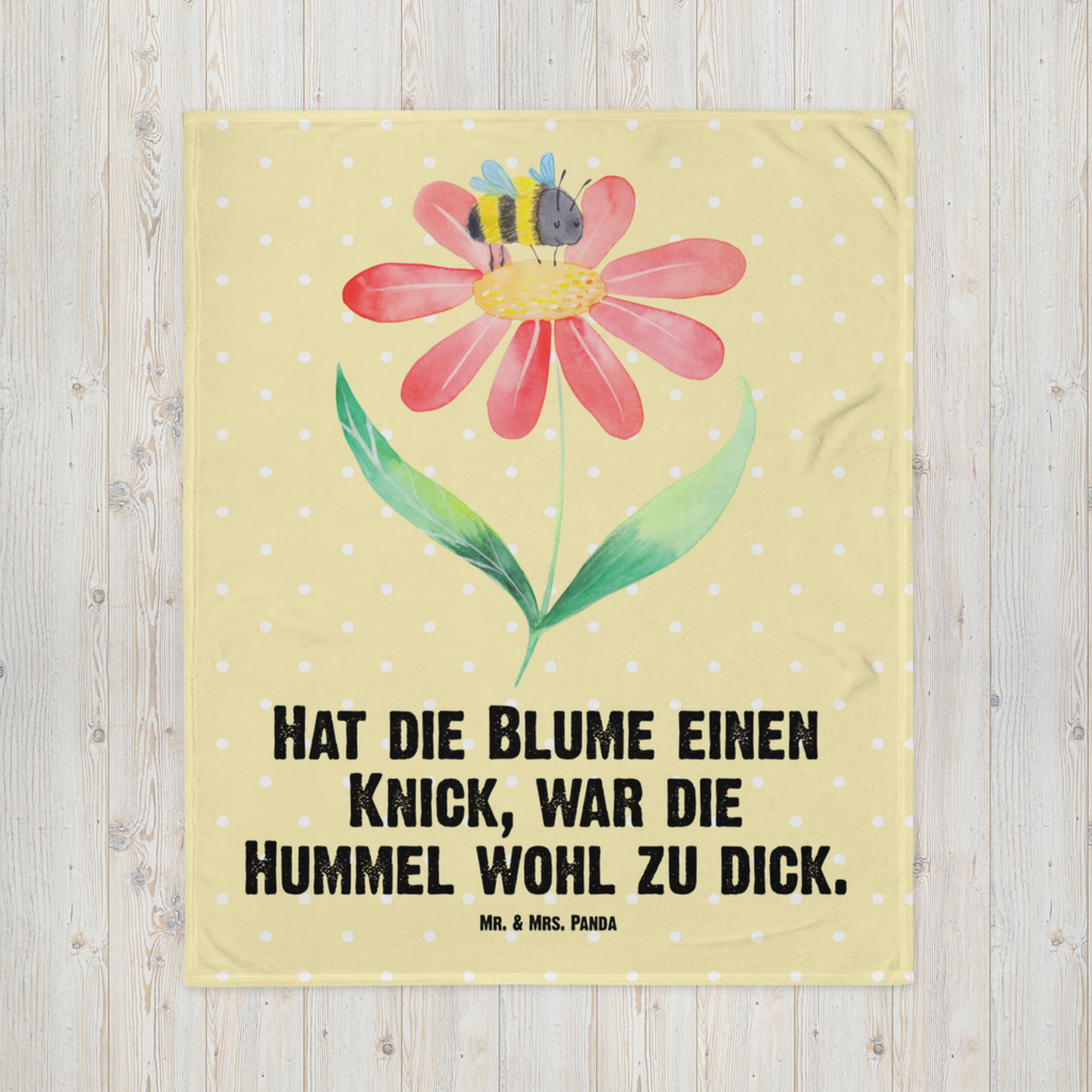 Kuscheldecke Hummel Blume Decke, Wohndecke, Tagesdecke, Wolldecke, Sofadecke, Tiermotive, Gute Laune, lustige Sprüche, Tiere, Hummel, Blume, Wespe, Flauschig, Natur, Feld, Hummeln, Biene