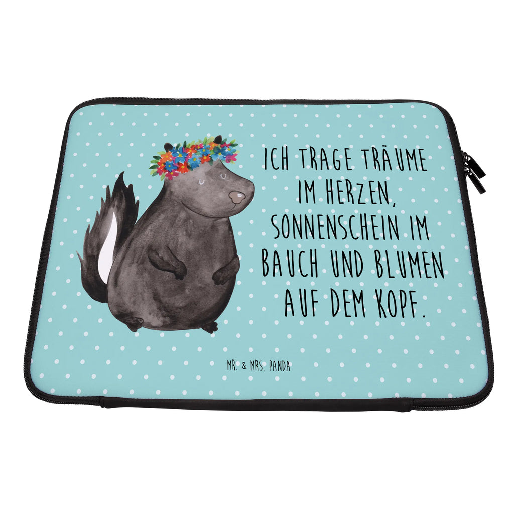 Notebook Tasche Stinktier Mädchen Notebook Tasche, Laptop, Computertasche, Tasche, Notebook-Tasche, Notebook-Reisehülle, Notebook Schutz, Stinktier, Skunk, Wildtier, Raubtier, Stinker, Stinki, Yoga, Namaste