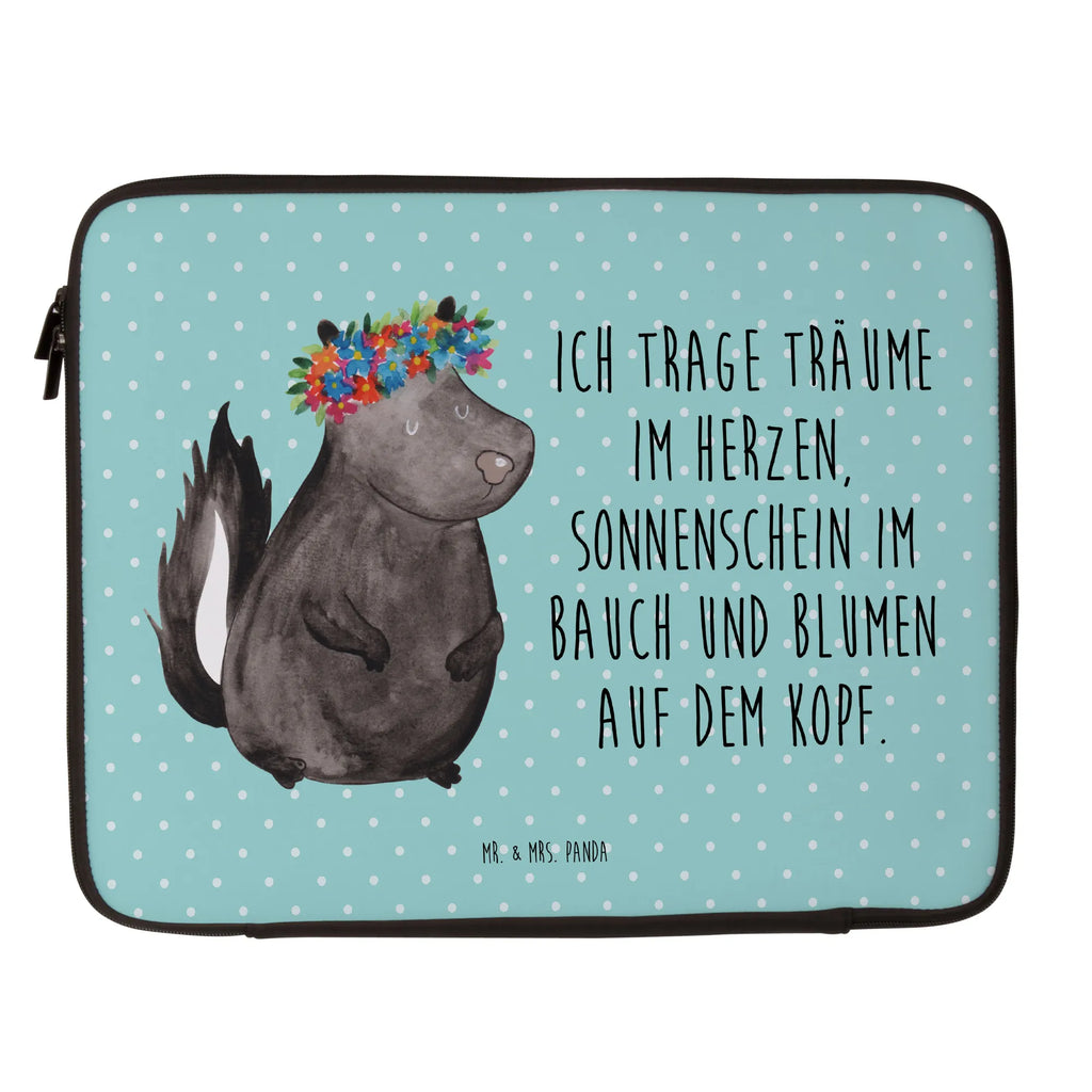 Notebook Tasche Stinktier Mädchen Notebook Tasche, Laptop, Computertasche, Tasche, Notebook-Tasche, Notebook-Reisehülle, Notebook Schutz, Stinktier, Skunk, Wildtier, Raubtier, Stinker, Stinki, Yoga, Namaste