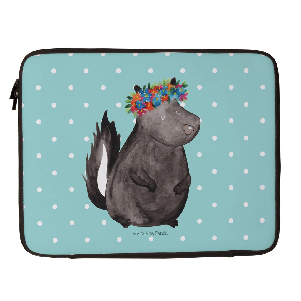 Notebook Tasche Stinktier Mädchen Notebook Tasche, Laptop, Computertasche, Tasche, Notebook-Tasche, Notebook-Reisehülle, Notebook Schutz, Stinktier, Skunk, Wildtier, Raubtier, Stinker, Stinki, Yoga, Namaste, Lebe, Liebe, Lache