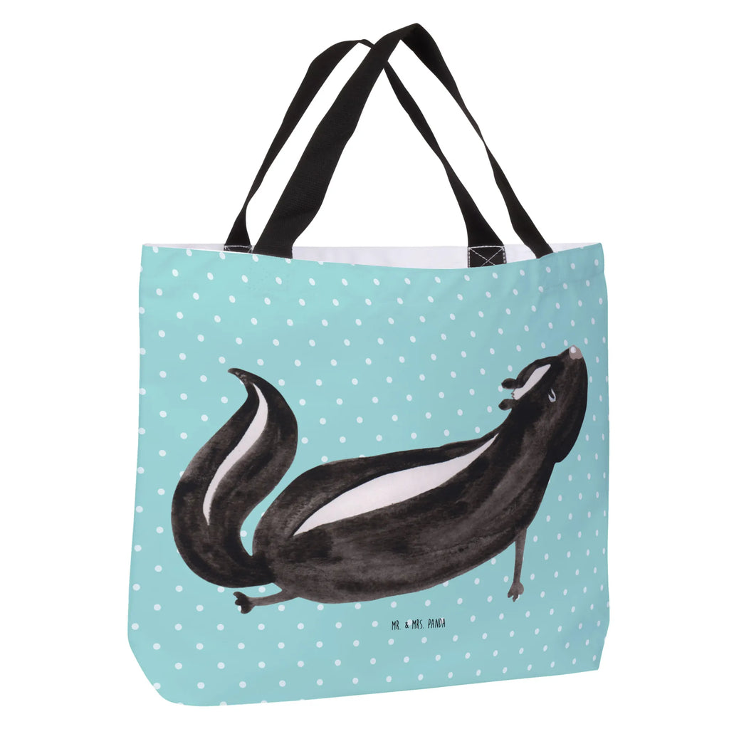 Shopper Stinktier Yoga Beutel, Einkaufstasche, Tasche, Strandtasche, Einkaufsbeutel, Shopper, Schultasche, Freizeittasche, Tragebeutel, Schulbeutel, Alltagstasche, Stinktier, Skunk, Wildtier, Raubtier, Stinker, Stinki, Yoga, Namaste, Lebe, Liebe, Lache