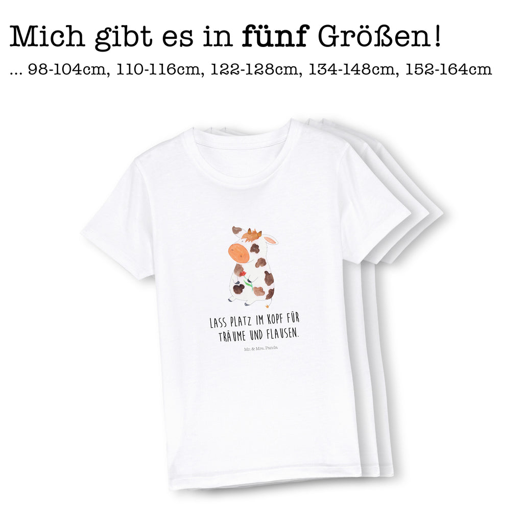 Organic Kinder T-Shirt Kuh Kinder T-Shirt, Kinder T-Shirt Mädchen, Kinder T-Shirt Jungen, Bauernhof, Hoftiere, Landwirt, Landwirtin, Kuh, Kühe, Träume, Flausen, Spruch, Magie, Motivtion, Hof, Milch, Milchkuh