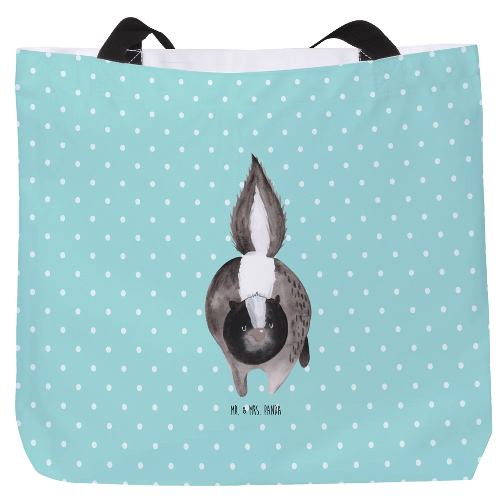 Shopper Stinktier Angriff Beutel, Einkaufstasche, Tasche, Strandtasche, Einkaufsbeutel, Shopper, Schultasche, Freizeittasche, Tragebeutel, Schulbeutel, Alltagstasche, Stinktier, Skunk, Wildtier, Raubtier, Stinker, Stinki, wütend, Drohung