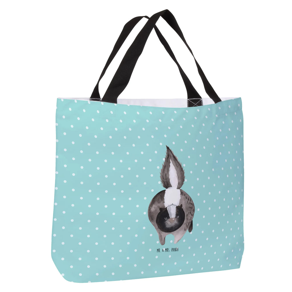 Shopper Stinktier Angriff Beutel, Einkaufstasche, Tasche, Strandtasche, Einkaufsbeutel, Shopper, Schultasche, Freizeittasche, Tragebeutel, Schulbeutel, Alltagstasche, Stinktier, Skunk, Wildtier, Raubtier, Stinker, Stinki, wütend, Drohung