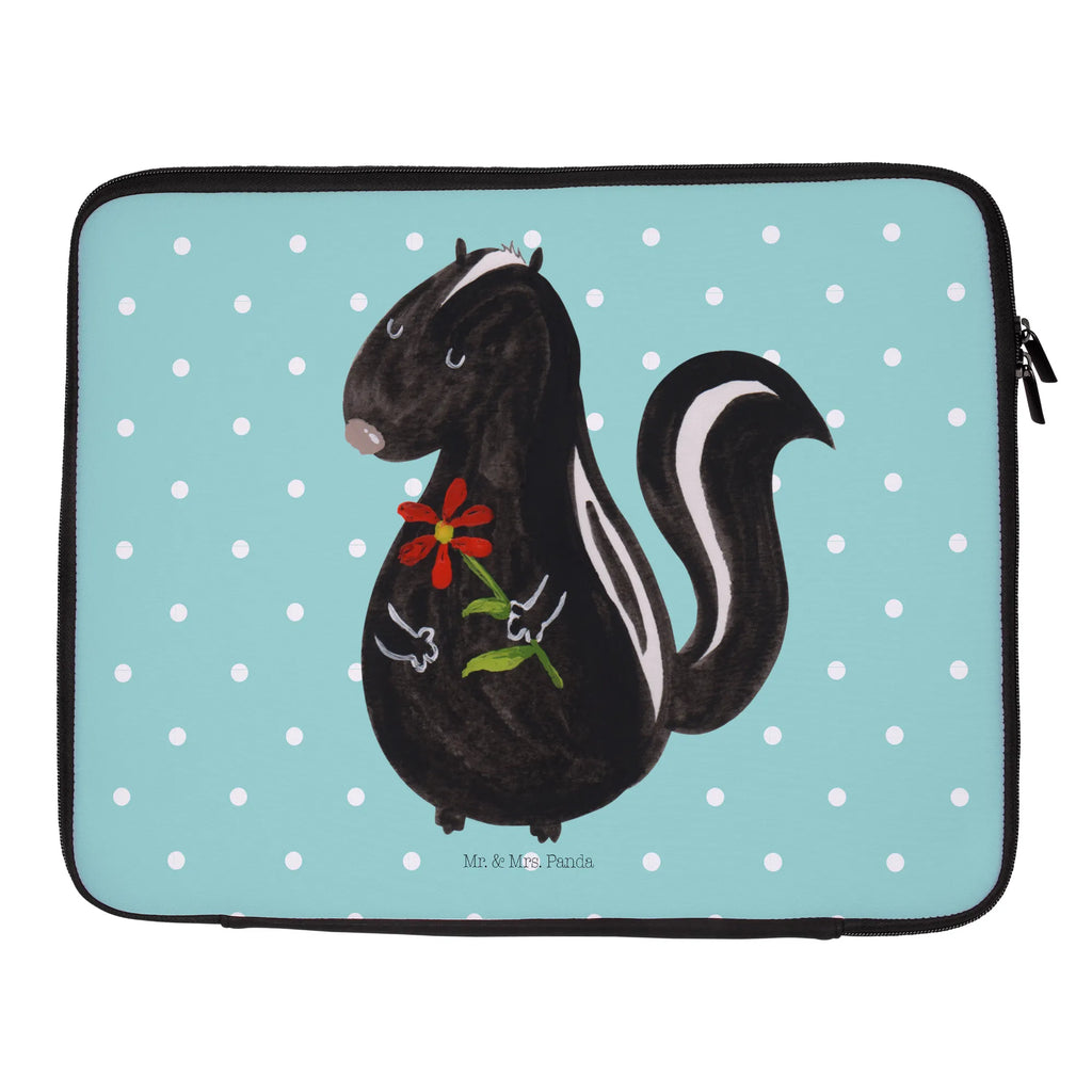 Notebook Tasche Stinktier Blume Notebook Tasche, Laptop, Computertasche, Tasche, Notebook-Tasche, Notebook-Reisehülle, Notebook Schutz, Stinktier, Skunk, Wildtier, Raubtier, Stinker, Stinki, Tagträumer, verträumt, Dreams, Träume