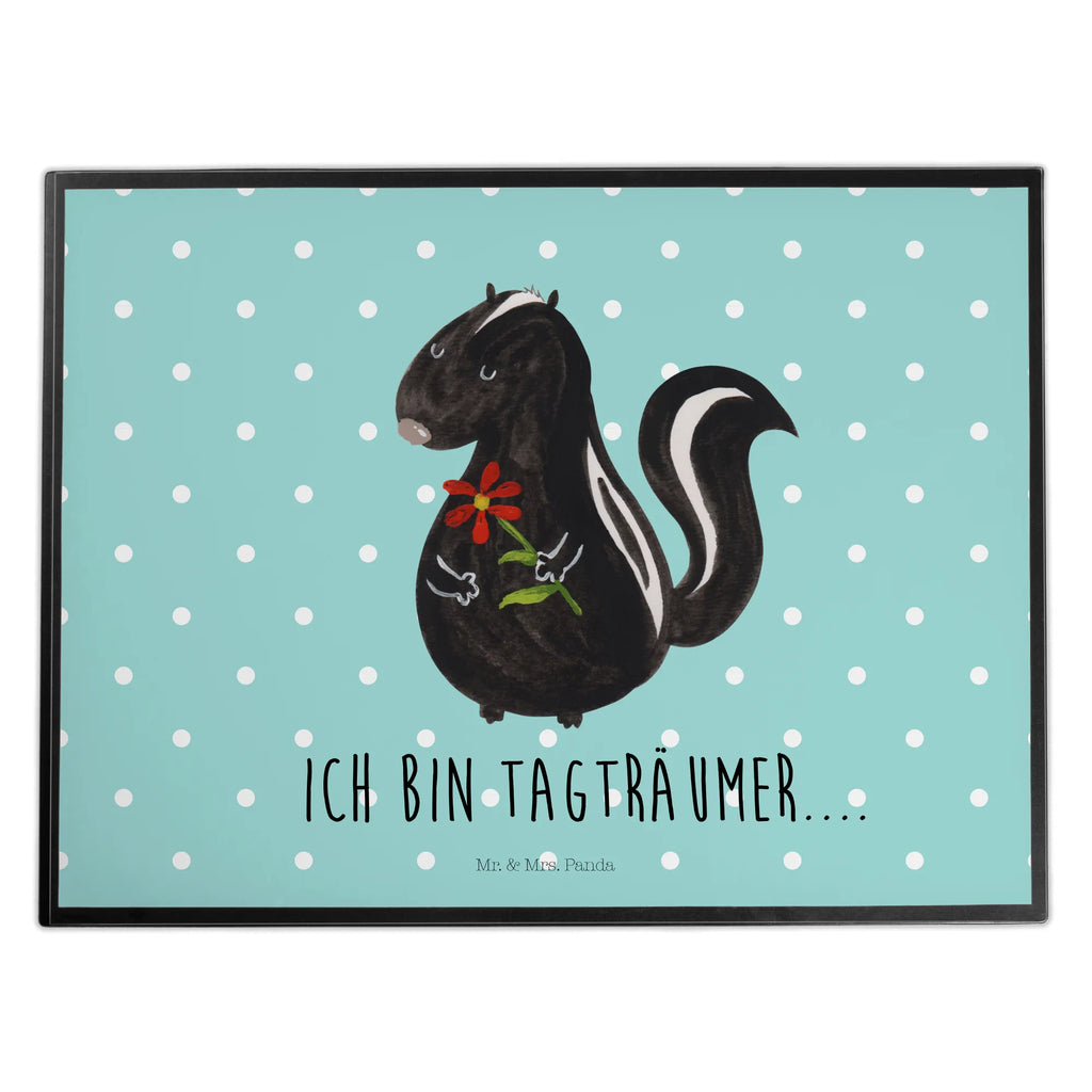 Schreibtischunterlage Stinktier Blume Schreibunterlage, Schreibtischauflage, Bürobedarf, Büroartikel, Schreibwaren, Schreibtisch Unterlagen, Schreibtischunterlage Groß, Stinktier, Skunk, Wildtier, Raubtier, Stinker, Stinki, Tagträumer, verträumt, Dreams, Träume