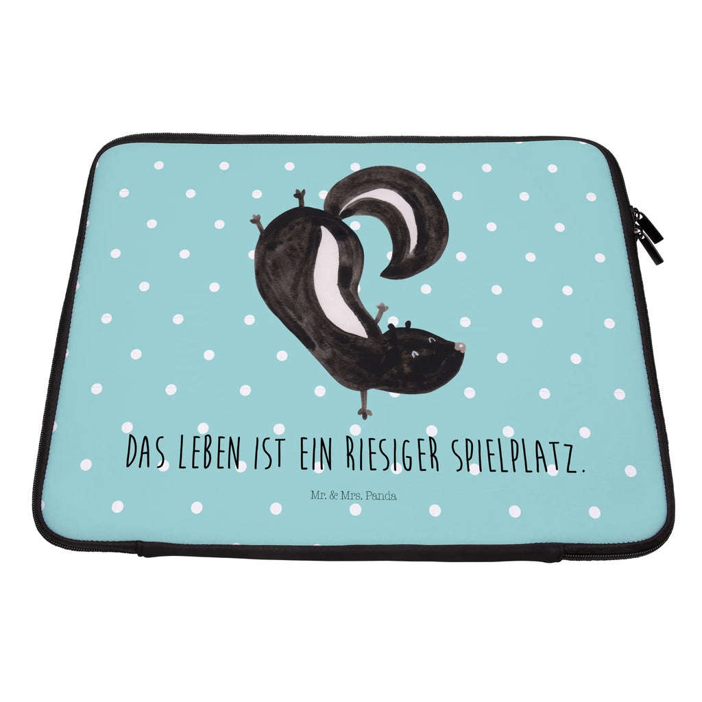 Notebook Tasche Stinktier Handstand Notebook Tasche, Laptop, Computertasche, Tasche, Notebook-Tasche, Notebook-Reisehülle, Notebook Schutz, Stinktier, Skunk, Wildtier, Raubtier, Stinker, Stinki, Spielplatz, verpielt, Kind