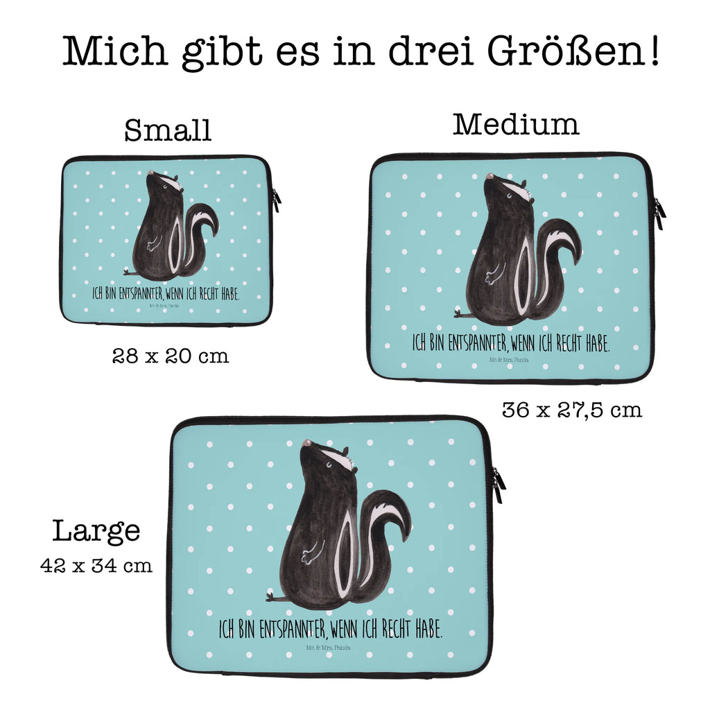 Notebook Tasche Stinktier Sitzen Notebook Tasche, Laptop, Computertasche, Tasche, Notebook-Tasche, Notebook-Reisehülle, Notebook Schutz, Stinktier, Skunk, Wildtier, Raubtier, Stinker, Stinki, Spruch, Büro, Recht, Besserwisser