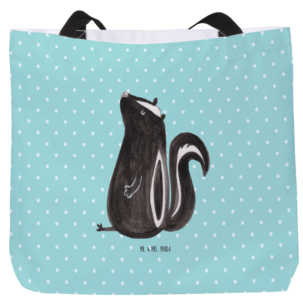 Shopper Stinktier Sitzen Beutel, Einkaufstasche, Tasche, Strandtasche, Einkaufsbeutel, Shopper, Schultasche, Freizeittasche, Tragebeutel, Schulbeutel, Alltagstasche, Stinktier, Skunk, Wildtier, Raubtier, Stinker, Stinki, Spruch, Büro, Recht, Besserwisser