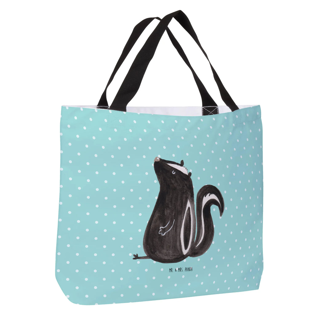 Shopper Stinktier Sitzen Beutel, Einkaufstasche, Tasche, Strandtasche, Einkaufsbeutel, Shopper, Schultasche, Freizeittasche, Tragebeutel, Schulbeutel, Alltagstasche, Stinktier, Skunk, Wildtier, Raubtier, Stinker, Stinki, Spruch, Büro, Recht, Besserwisser