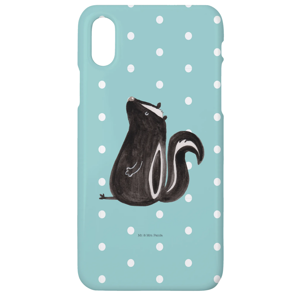 Handyhülle Stinktier Sitzen Handyhülle, Handycover, Cover, Handy, Hülle, Iphone 10, Iphone X, Stinktier, Skunk, Wildtier, Raubtier, Stinker, Stinki, Spruch, Büro, Recht, Besserwisser