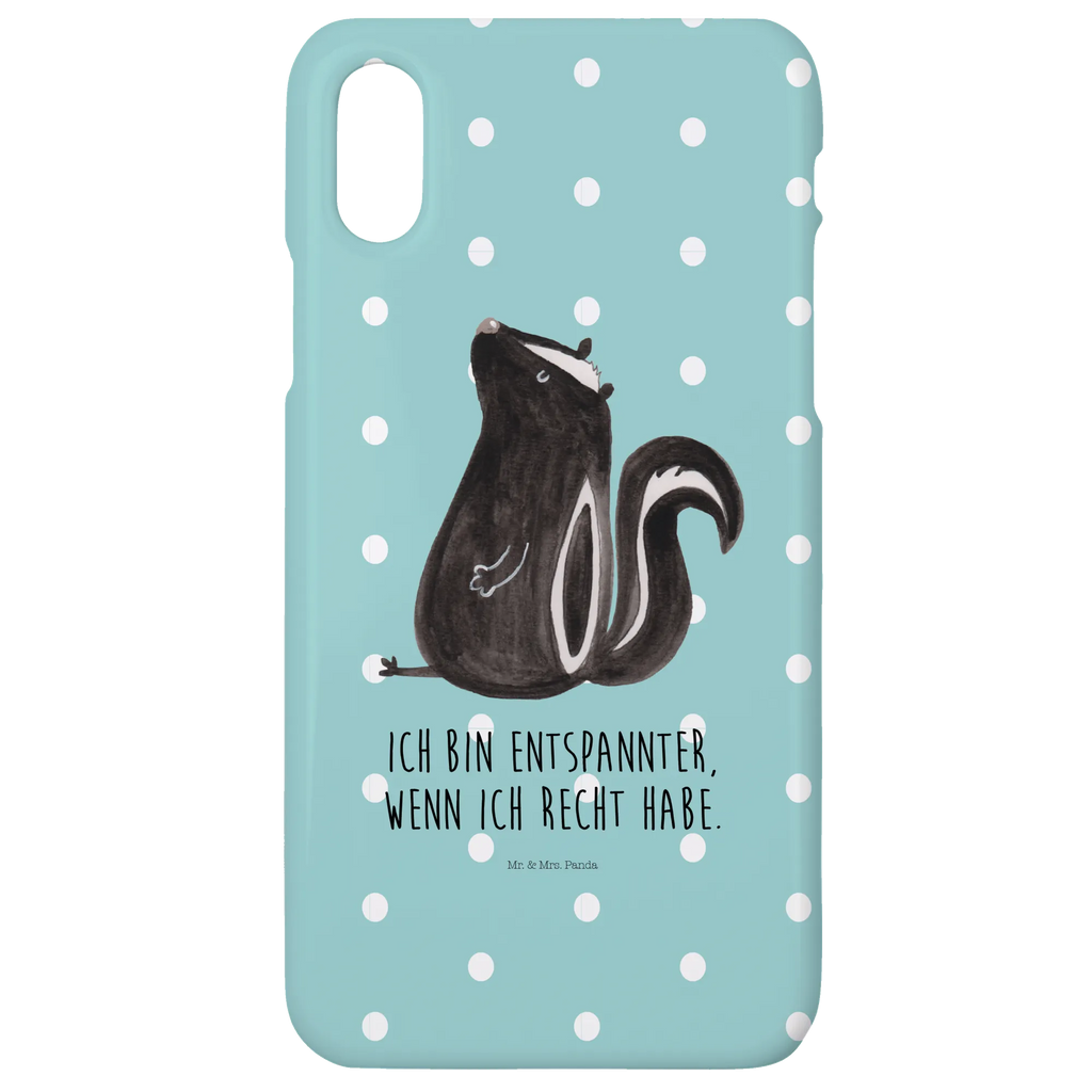 Handyhülle Stinktier Sitzen Handyhülle, Handycover, Cover, Handy, Hülle, Iphone 10, Iphone X, Stinktier, Skunk, Wildtier, Raubtier, Stinker, Stinki, Spruch, Büro, Recht, Besserwisser