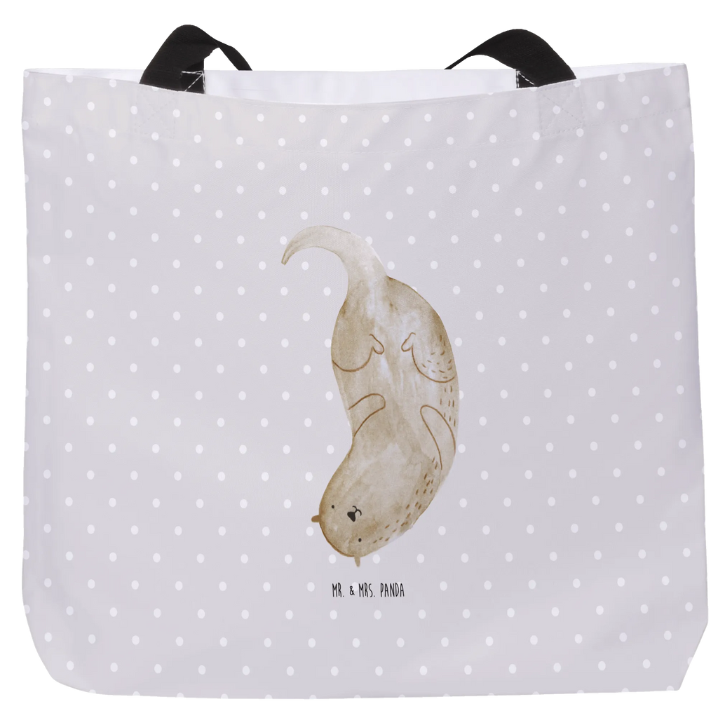 Shopper Otter Kopfüber Beutel, Einkaufstasche, Tasche, Strandtasche, Einkaufsbeutel, Shopper, Schultasche, Freizeittasche, Tragebeutel, Schulbeutel, Alltagstasche, Otter, Fischotter, Seeotter, Otter Seeotter See Otter