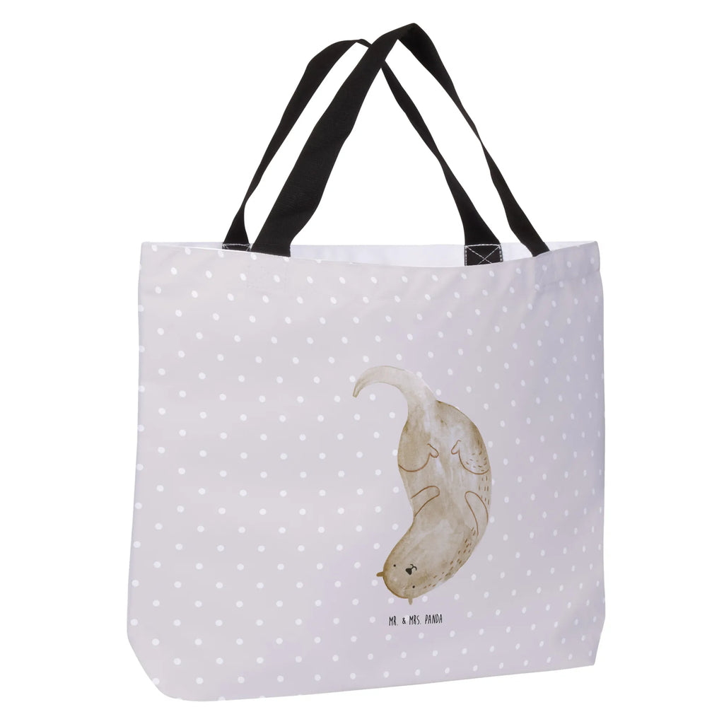 Shopper Otter Kopfüber Beutel, Einkaufstasche, Tasche, Strandtasche, Einkaufsbeutel, Shopper, Schultasche, Freizeittasche, Tragebeutel, Schulbeutel, Alltagstasche, Otter, Fischotter, Seeotter, Otter Seeotter See Otter