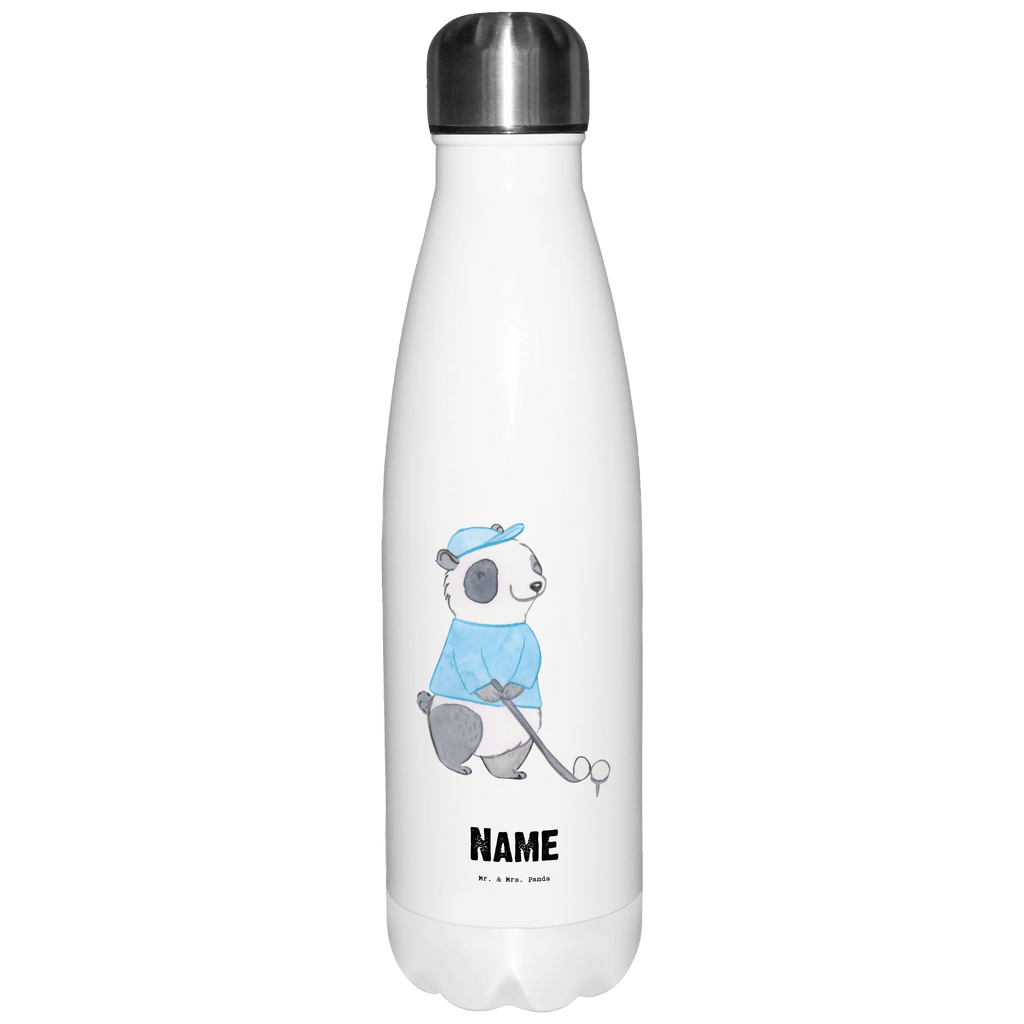 Personalisierte Thermosflasche Panda Golfen Tage Personalisierte Isolierflasche, Personalisierte Thermoflasche, Personalisierte Trinkflasche, Trinkflasche Mit Namen, Wunschname, Bedrucken, Namensflasche, Geschenk, Sport, Sportart, Hobby, Schenken, Danke, Dankeschön, Auszeichnung, Gewinn, Sportler, Golfen, Golf spielen, Golfplatz, Golfturnier, Golf Verein