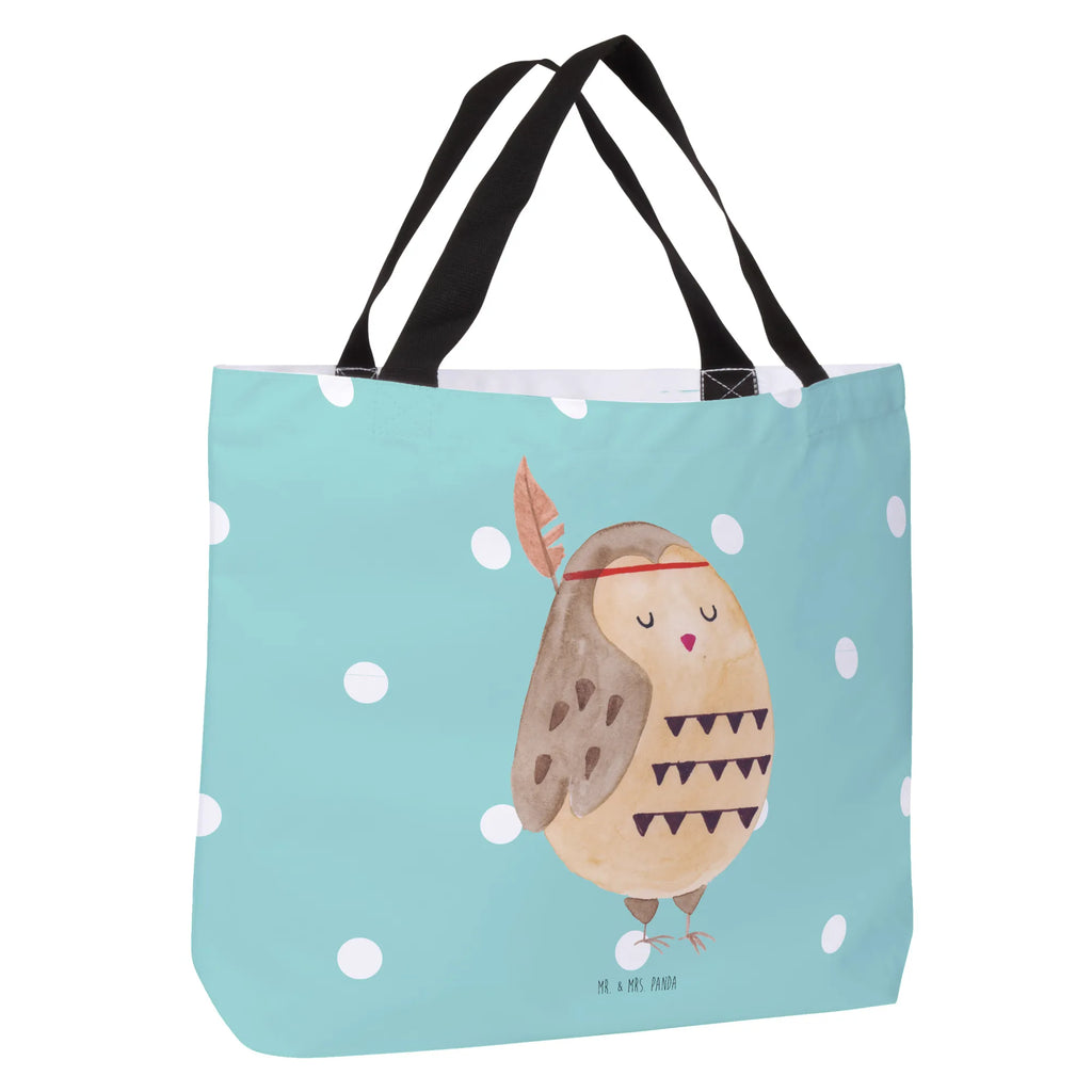 Shopper Eule Federschmuck Beutel, Einkaufstasche, Tasche, Strandtasche, Einkaufsbeutel, Shopper, Schultasche, Freizeittasche, Tragebeutel, Schulbeutel, Alltagstasche, Eule, Eule Deko, Owl, Das Leben ist ein Abenteuer, Reisespruch, Federschmuck, Dekoration