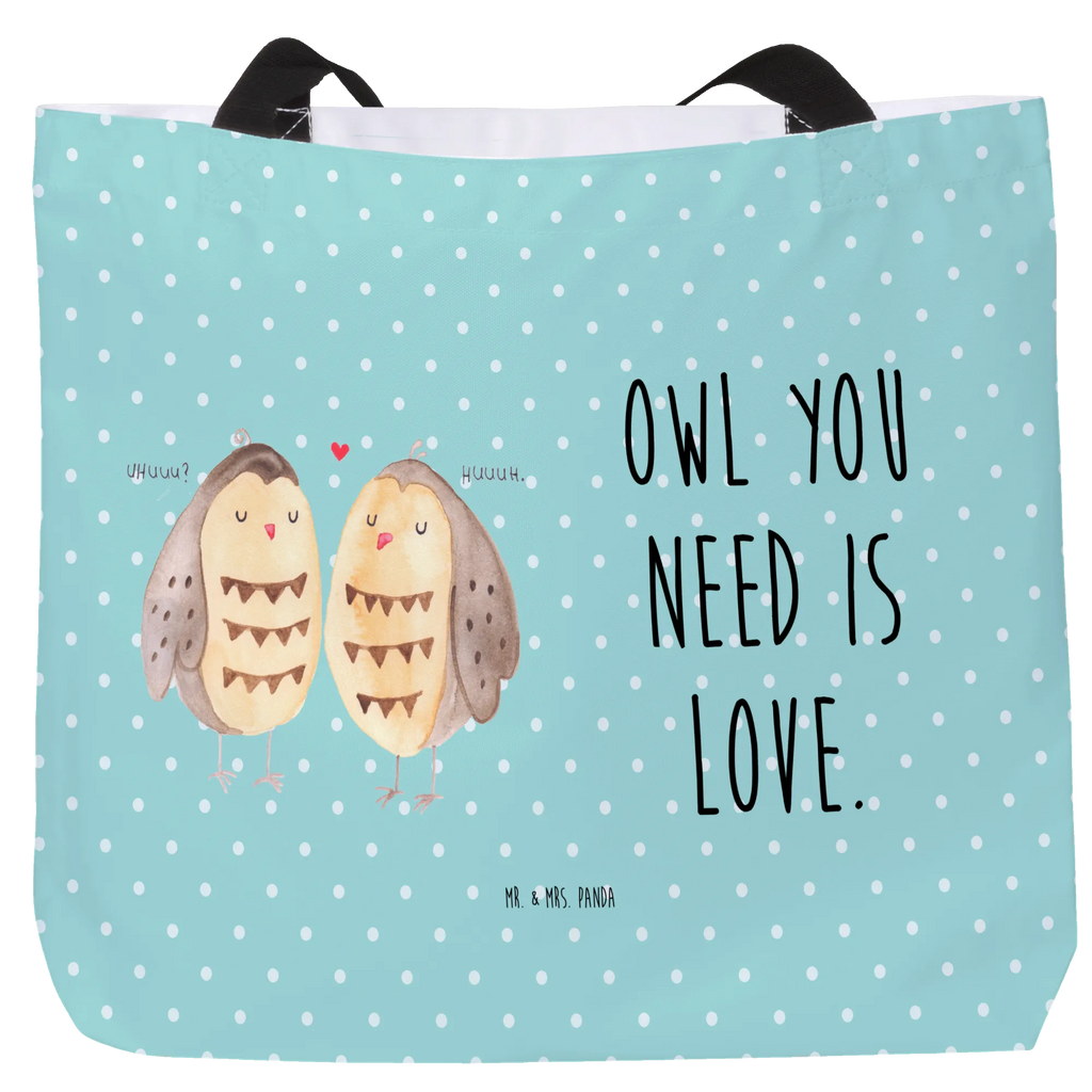 Shopper Eulen Liebe Beutel, Einkaufstasche, Tasche, Strandtasche, Einkaufsbeutel, Shopper, Schultasche, Freizeittasche, Tragebeutel, Schulbeutel, Alltagstasche, Eule, Eule Deko, Liebe, Hochzeit Spruch, Owl, All you need is love, Liebe Spruch, Freundin Geschenk, Freund, Wortspiel lustig