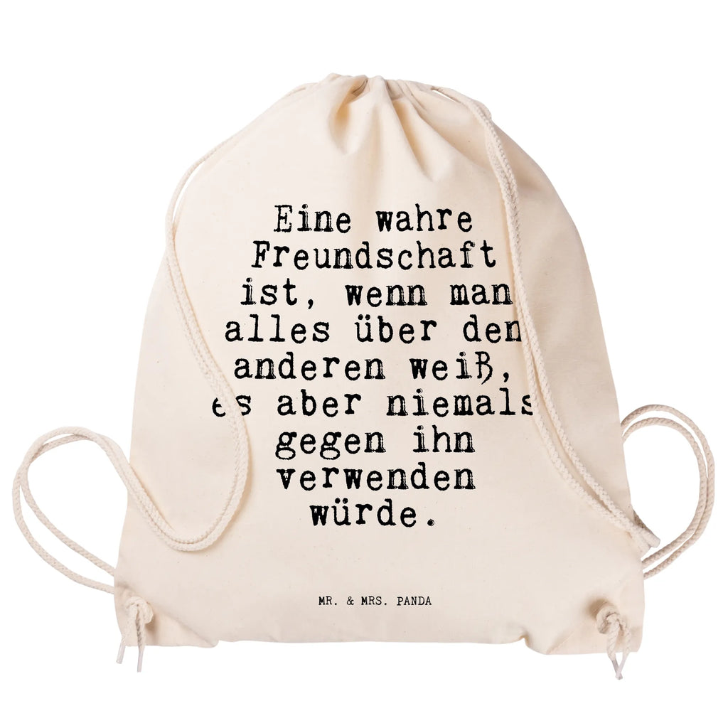 Sportbeutel Eine wahre Freundschaft ist,... Sportbeutel, Turnbeutel, Beutel, Sporttasche, Tasche, Stoffbeutel, Sportbeutel Kinder, Gymsack, Beutel Rucksack, Kleine Sporttasche, Sportzubehör, Turnbeutel Baumwolle, Spruch, Sprüche, lustige Sprüche, Weisheiten, Zitate, Spruch Geschenke, Spruch Sprüche Weisheiten Zitate Lustig Weisheit Worte