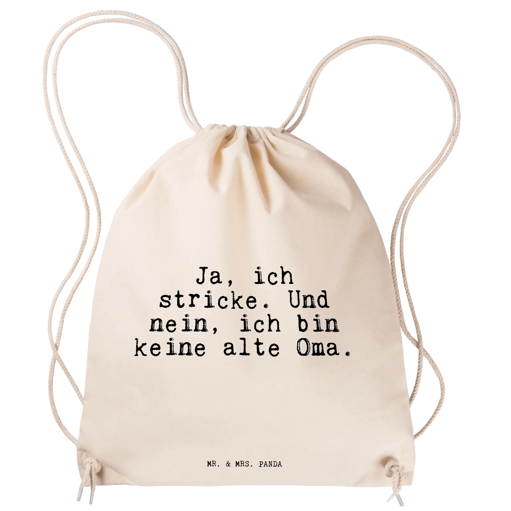 Sportbeutel Ja, ich stricke. Und... Sportbeutel, Turnbeutel, Beutel, Sporttasche, Tasche, Stoffbeutel, Sportbeutel Kinder, Gymsack, Beutel Rucksack, Kleine Sporttasche, Sportzubehör, Turnbeutel Baumwolle, Spruch, Sprüche, lustige Sprüche, Weisheiten, Zitate, Spruch Geschenke, Spruch Sprüche Weisheiten Zitate Lustig Weisheit Worte