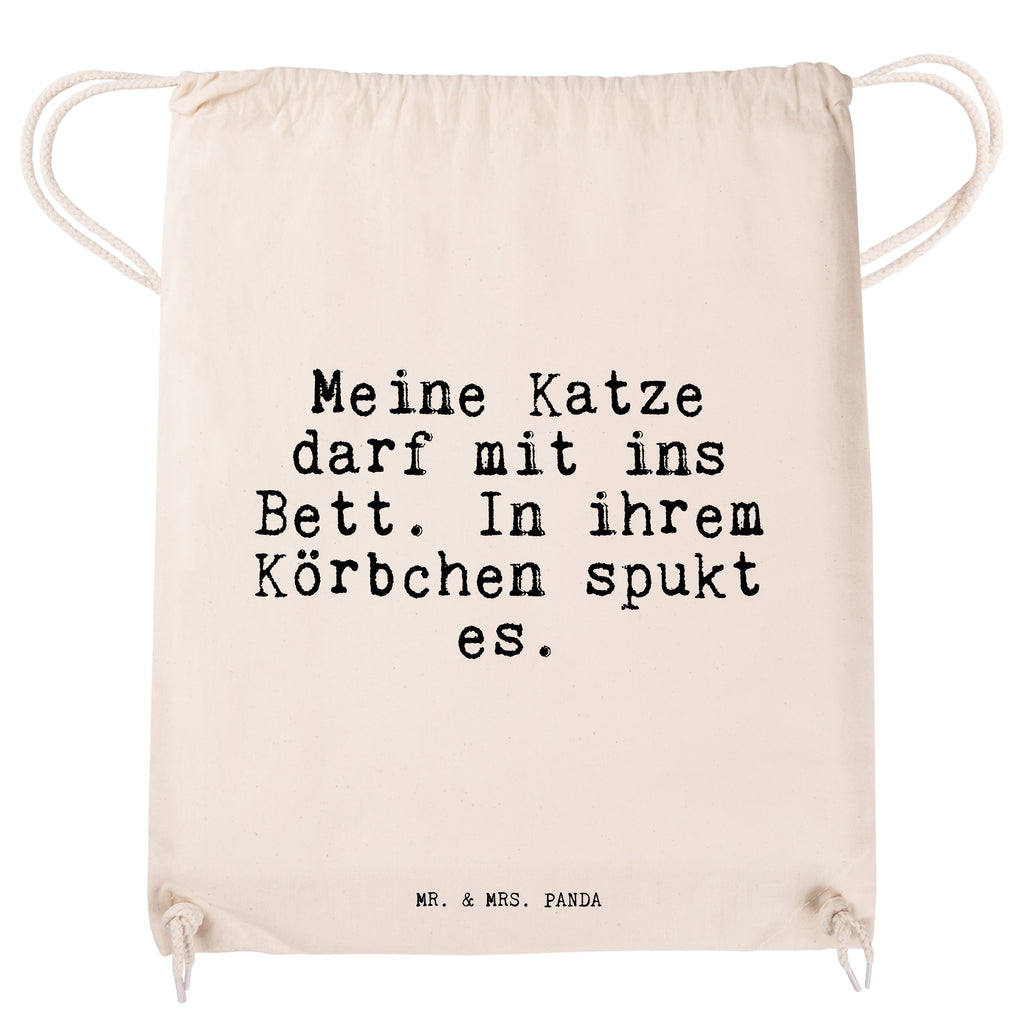 Sportbeutel Sprüche und Zitate Meine Katze darf mit ins Bett. In ihrem Körbchen spukt es. Sportbeutel, Turnbeutel, Beutel, Sporttasche, Tasche, Stoffbeutel, Sportbeutel Kinder, Gymsack, Beutel Rucksack, Kleine Sporttasche, Sportzubehör, Turnbeutel Baumwolle, Spruch, Sprüche, lustige Sprüche, Weisheiten, Zitate, Spruch Geschenke, Spruch Sprüche Weisheiten Zitate Lustig Weisheit Worte