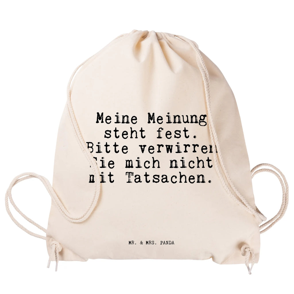 Sportbeutel Meine Meinung steht fest.... Sportbeutel, Turnbeutel, Beutel, Sporttasche, Tasche, Stoffbeutel, Sportbeutel Kinder, Gymsack, Beutel Rucksack, Kleine Sporttasche, Sportzubehör, Turnbeutel Baumwolle, Spruch, Sprüche, lustige Sprüche, Weisheiten, Zitate, Spruch Geschenke, Spruch Sprüche Weisheiten Zitate Lustig Weisheit Worte