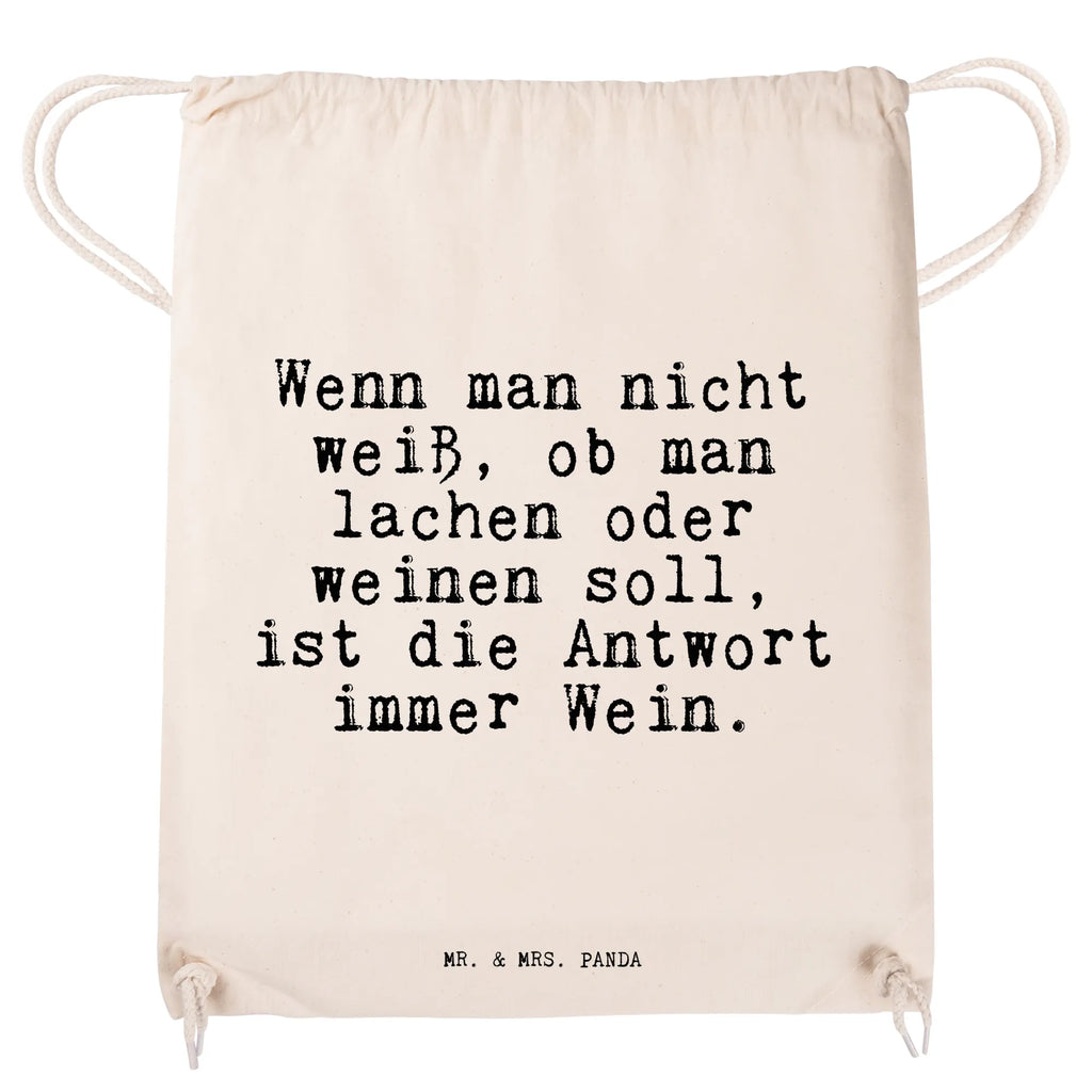 Sportbeutel Sprüche und Zitate Wenn man nicht weiß, ob man lachen oder weinen soll, ist die Antwort immer Wein. Sportbeutel, Turnbeutel, Beutel, Sporttasche, Tasche, Stoffbeutel, Sportbeutel Kinder, Gymsack, Beutel Rucksack, Kleine Sporttasche, Sportzubehör, Turnbeutel Baumwolle, Spruch, Sprüche, lustige Sprüche, Weisheiten, Zitate, Spruch Geschenke, Spruch Sprüche Weisheiten Zitate Lustig Weisheit Worte