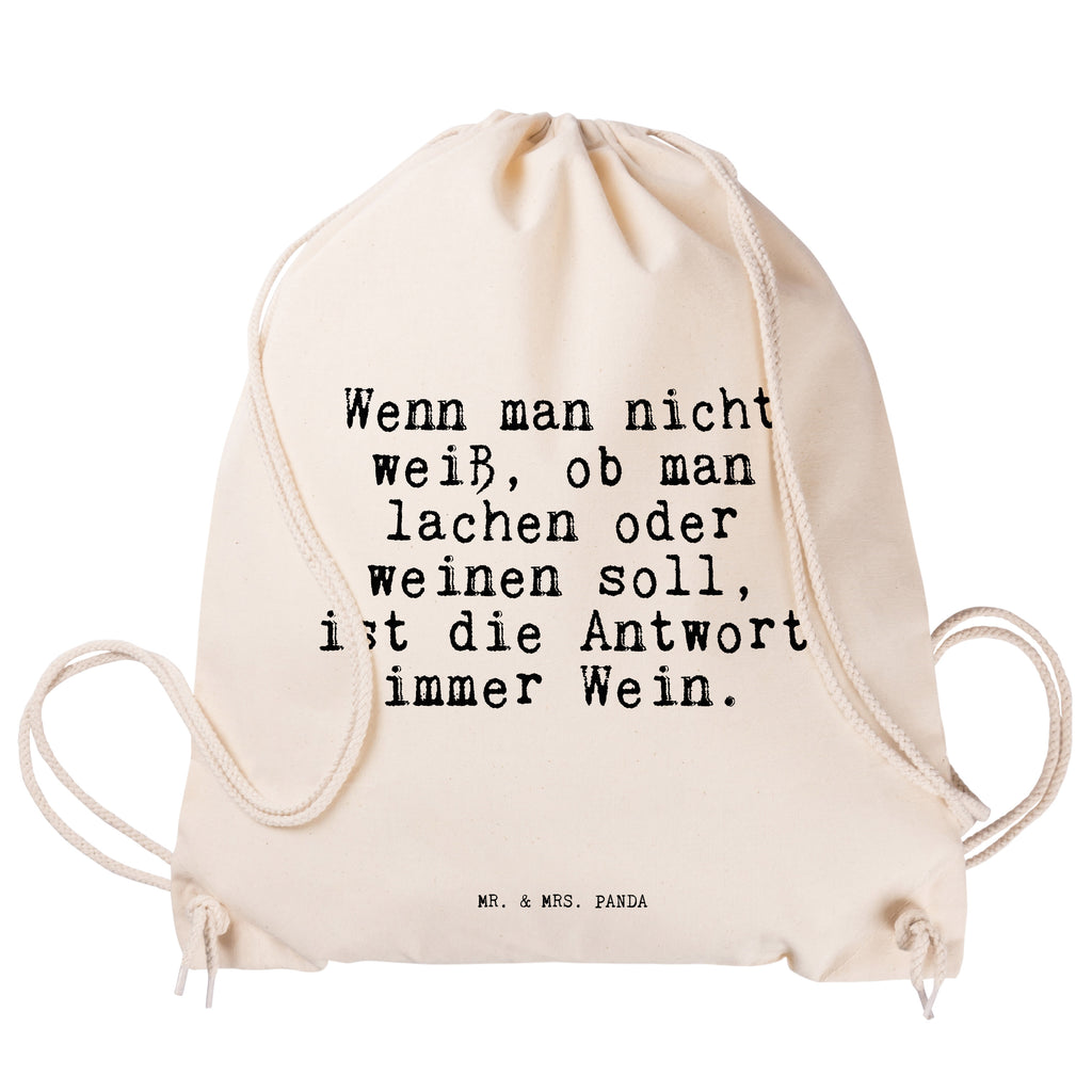 Sportbeutel Sprüche und Zitate Wenn man nicht weiß, ob man lachen oder weinen soll, ist die Antwort immer Wein. Sportbeutel, Turnbeutel, Beutel, Sporttasche, Tasche, Stoffbeutel, Sportbeutel Kinder, Gymsack, Beutel Rucksack, Kleine Sporttasche, Sportzubehör, Turnbeutel Baumwolle, Spruch, Sprüche, lustige Sprüche, Weisheiten, Zitate, Spruch Geschenke, Spruch Sprüche Weisheiten Zitate Lustig Weisheit Worte