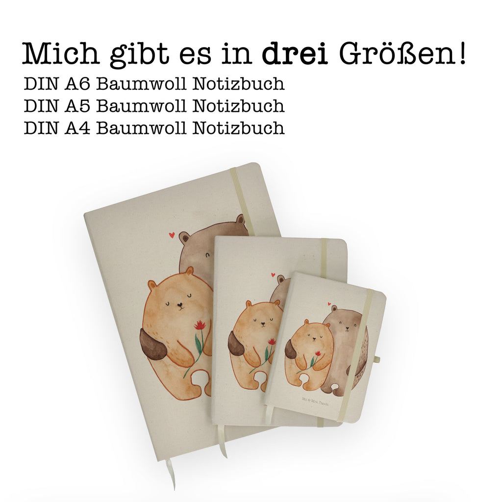 Baumwoll Notizbuch Bären Liebe Notizen, Eintragebuch, Tagebuch, Notizblock, Adressbuch, Journal, Kladde, Skizzenbuch, Notizheft, Schreibbuch, Schreibheft, Liebe, Partner, Freund, Freundin, Ehemann, Ehefrau, Heiraten, Verlobung, Heiratsantrag, Liebesgeschenk, Jahrestag, Hocheitstag, Verliebt, Verlobt, Verheiratet, Geschenk Freundin, Geschenk Freund, Liebesbeweis, Hochzeitstag, Geschenk Hochzeit, Bären, Bärchen, Bär