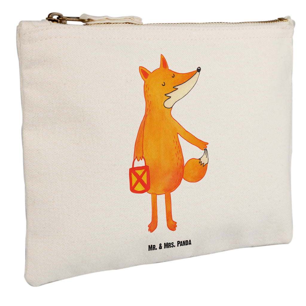 Schminktasche Fuchs Laterne Schminktasche, Kosmetiktasche, Kosmetikbeutel, Stiftemäppchen, Etui, Federmappe, Makeup, XXL, Schminketui, Kosmetiketui, Schlamperetui, Fuchs, Füchse, Spruch trösten, Liebeskummer Spruch, Laterne, Sankt Martin, Laternenumzug, Aufmuntern, Cäsar Otto Hugo Flaischlen