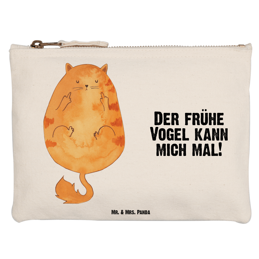 Schminktasche Katze Frühaufsteher Schminktasche, Kosmetiktasche, Kosmetikbeutel, Stiftemäppchen, Etui, Federmappe, Makeup, XXL, Schminketui, Kosmetiketui, Schlamperetui, Katze, Katzenmotiv, Katzenfan, Katzendeko, Katzenfreund, Katzenliebhaber, Katzenprodukte, Katzenartikel, Katzenaccessoires, Katzensouvenirs, Katzenliebhaberprodukte, Katzenmotive, Der frühe Vogel kann mich mal, Morgenmuffel, Frühaufsteher, Kaffee, Katzen, Kater, Mietze