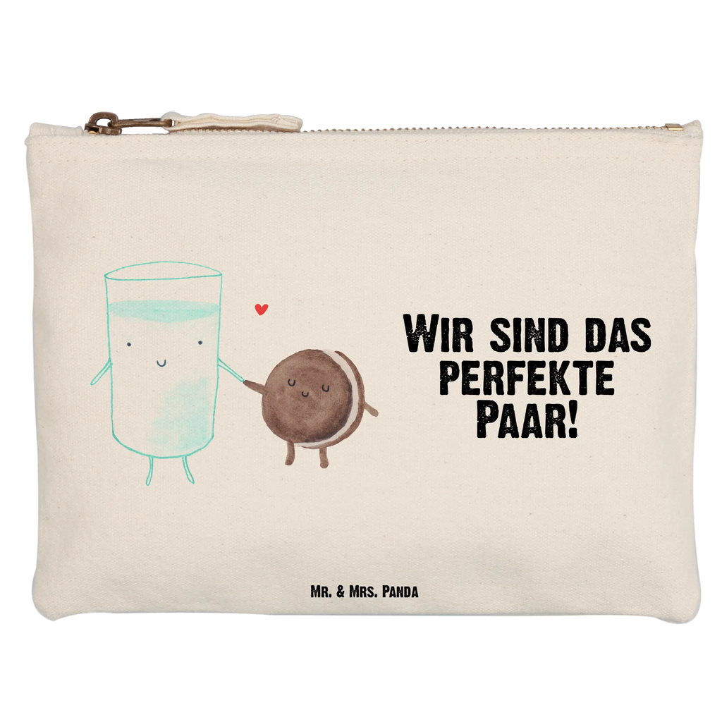 Schminktasche Milch Keks Schminktasche, Kosmetiktasche, Kosmetikbeutel, Stiftemäppchen, Etui, Federmappe, Makeup, XXL, Schminketui, Kosmetiketui, Schlamperetui, Tiermotive, Gute Laune, lustige Sprüche, Tiere, Milk, Cookie, Milch, Keks, Kekse, Kaffee, Einladung Frühstück, Motiv süß, romantisch, perfektes Paar