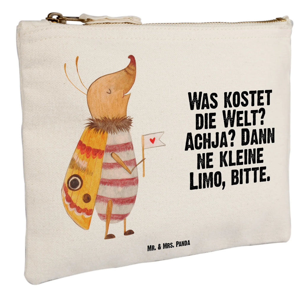 Schminktasche Nachtfalter Fähnchen Schminktasche, Kosmetiktasche, Kosmetikbeutel, Stiftemäppchen, Etui, Federmappe, Makeup, XXL, Schminketui, Kosmetiketui, Schlamperetui, Tiermotive, Gute Laune, lustige Sprüche, Tiere, Nachtfalter, Käfer, Spruch lustig, Spruch witzig, süß, niedlich, Küche Deko, Was kostet die Welt